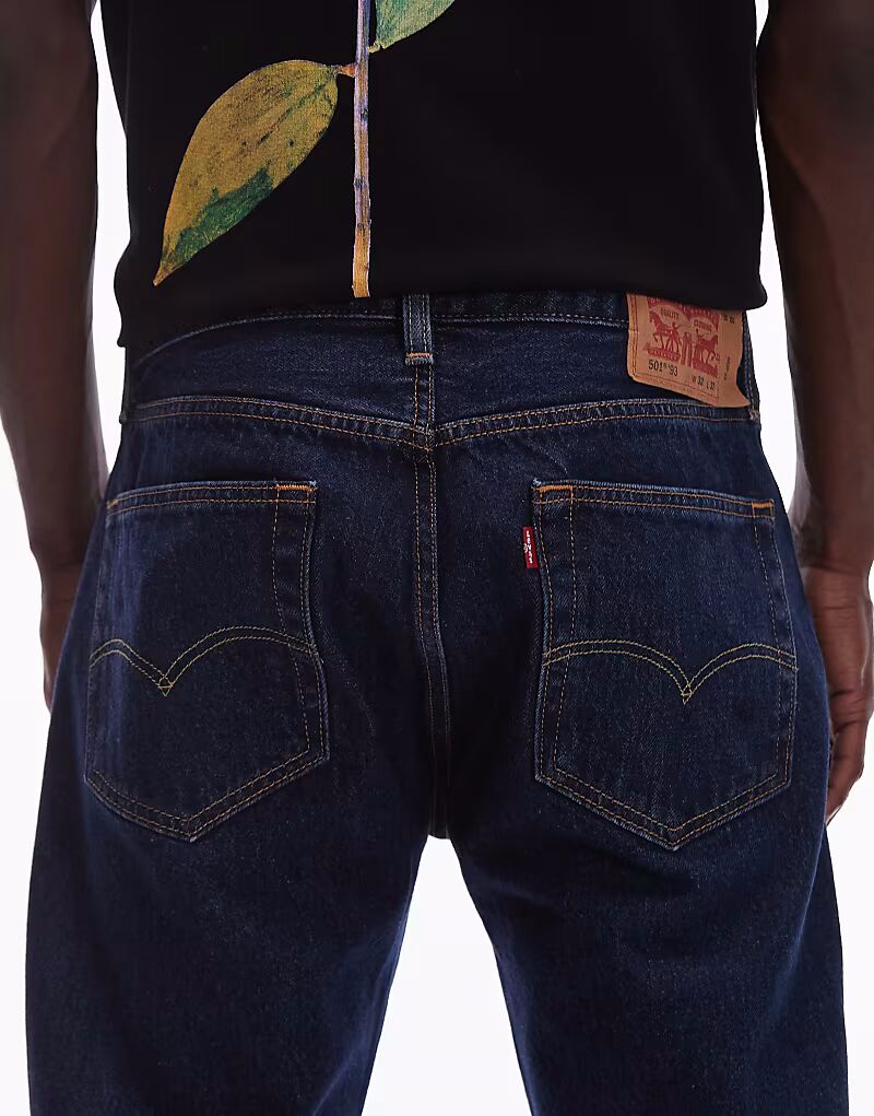 Джинсы Levi's 501 '93 свободного прямого кроя темного цвета — фото 4