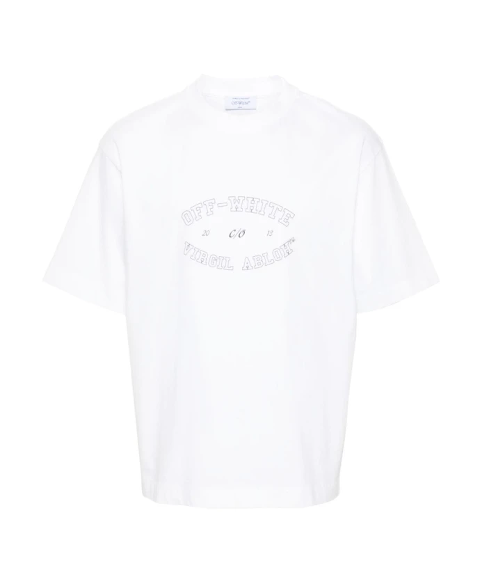 

Футболка из джерси с круглым вырезом и логотипом Off White, белый