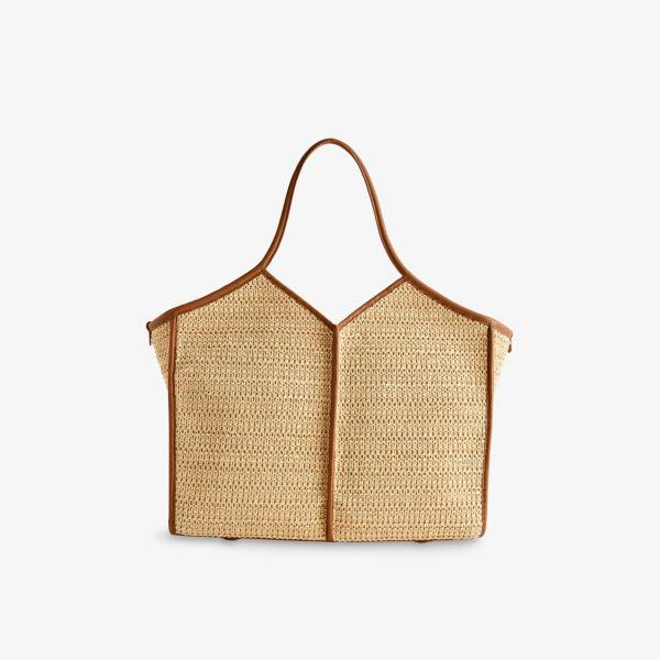 

Сумка-тоут Hereu Calella с отделкой, бежевый / коричневый