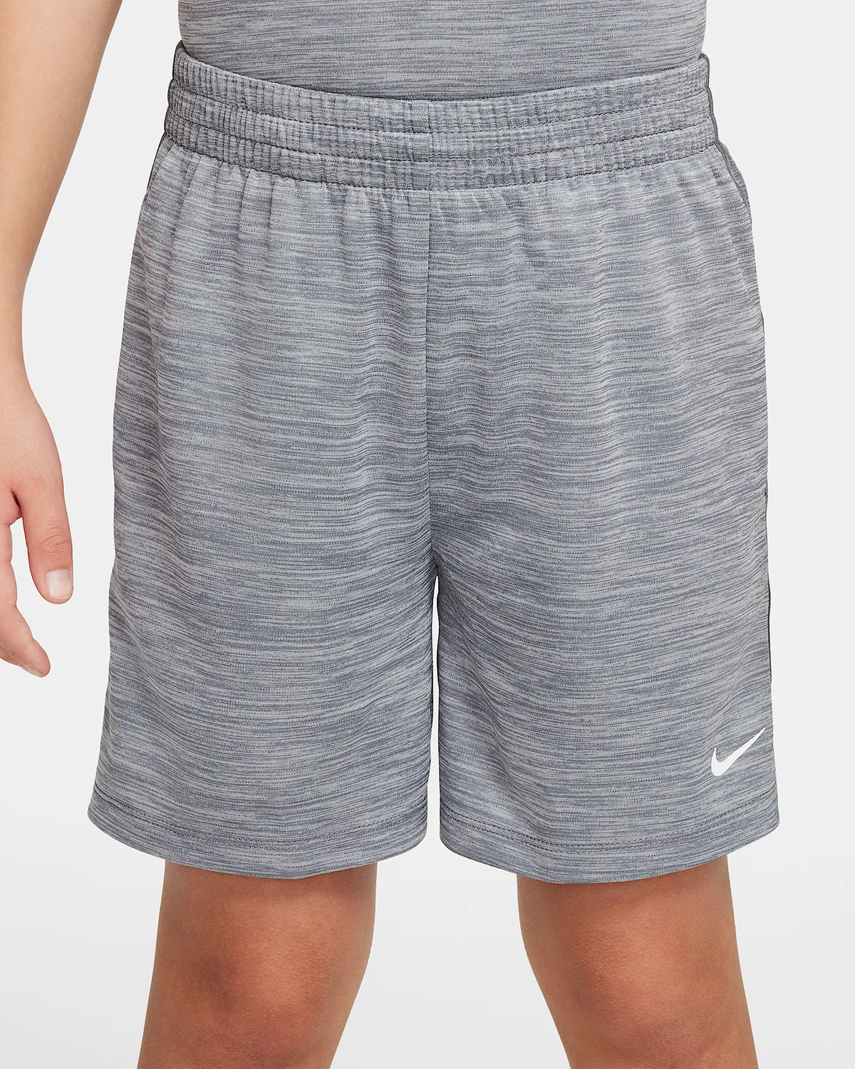 Детские шорты Nike Dri-FIT Big Kids' (Boys') Multi, Smoke Grey/Photon Dust/Smoke Grey/White — фото 2