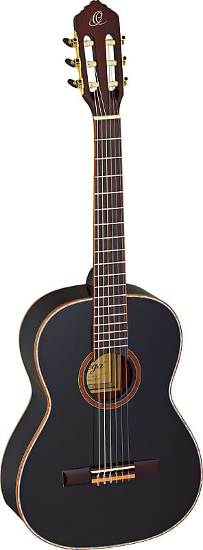 

Акустическая гитара Ortega Guitars R221BK-7/8 Family Series 7/8 Body Size Nylon 6-String Guitar w/ Free Bag, Spruce Top and Mahogany Body, Black Gloss