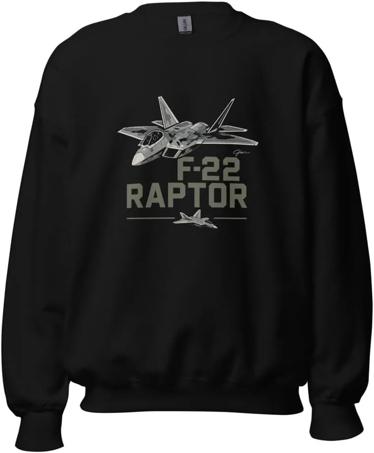 

Свитшот Unisex с дизайном F-22 Raptor Stealth Military Aircraft Camouflage