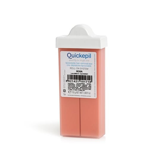 ВОСК ДЛЯ ДЕПИЛЯЦИИ ЛИЦА QUICKEPIL УЗКИЙ РОЛИК РОЗОВЫЙ 110г XX — фото 2