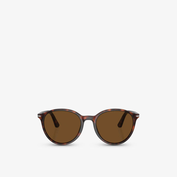 

Солнцезащитные очки po3350s в круглой оправе из ацетата Persol, коричневый