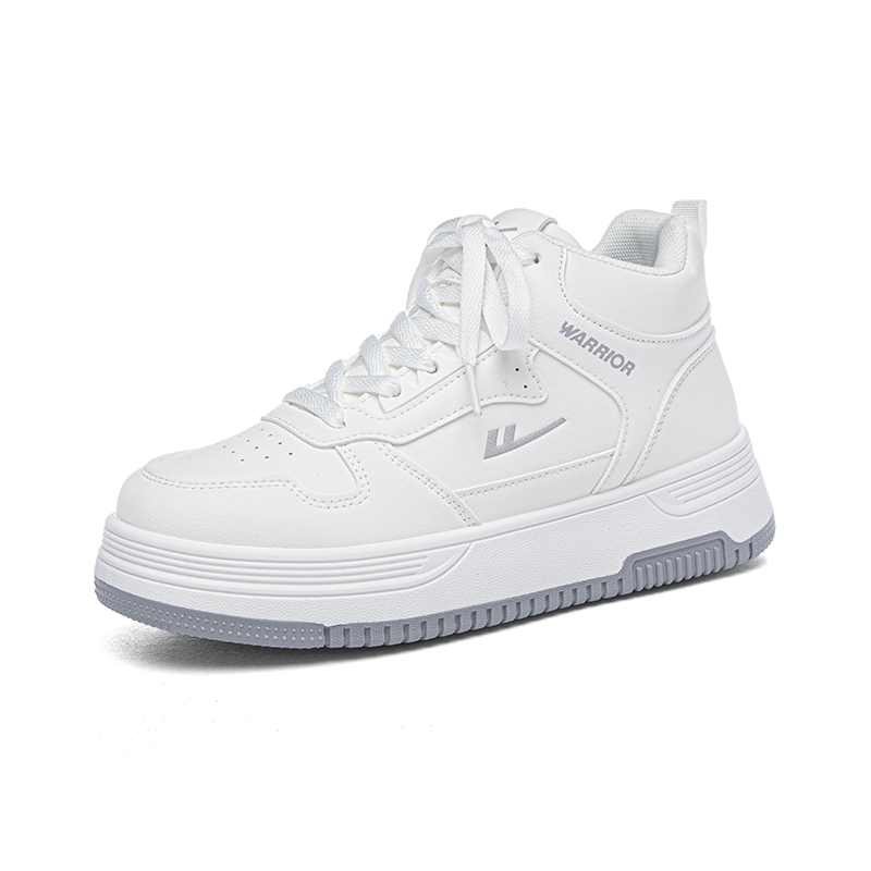 WARRIOR Термоамортизирующие высокие скейтборд кроссовки Unisex White — фото 3
