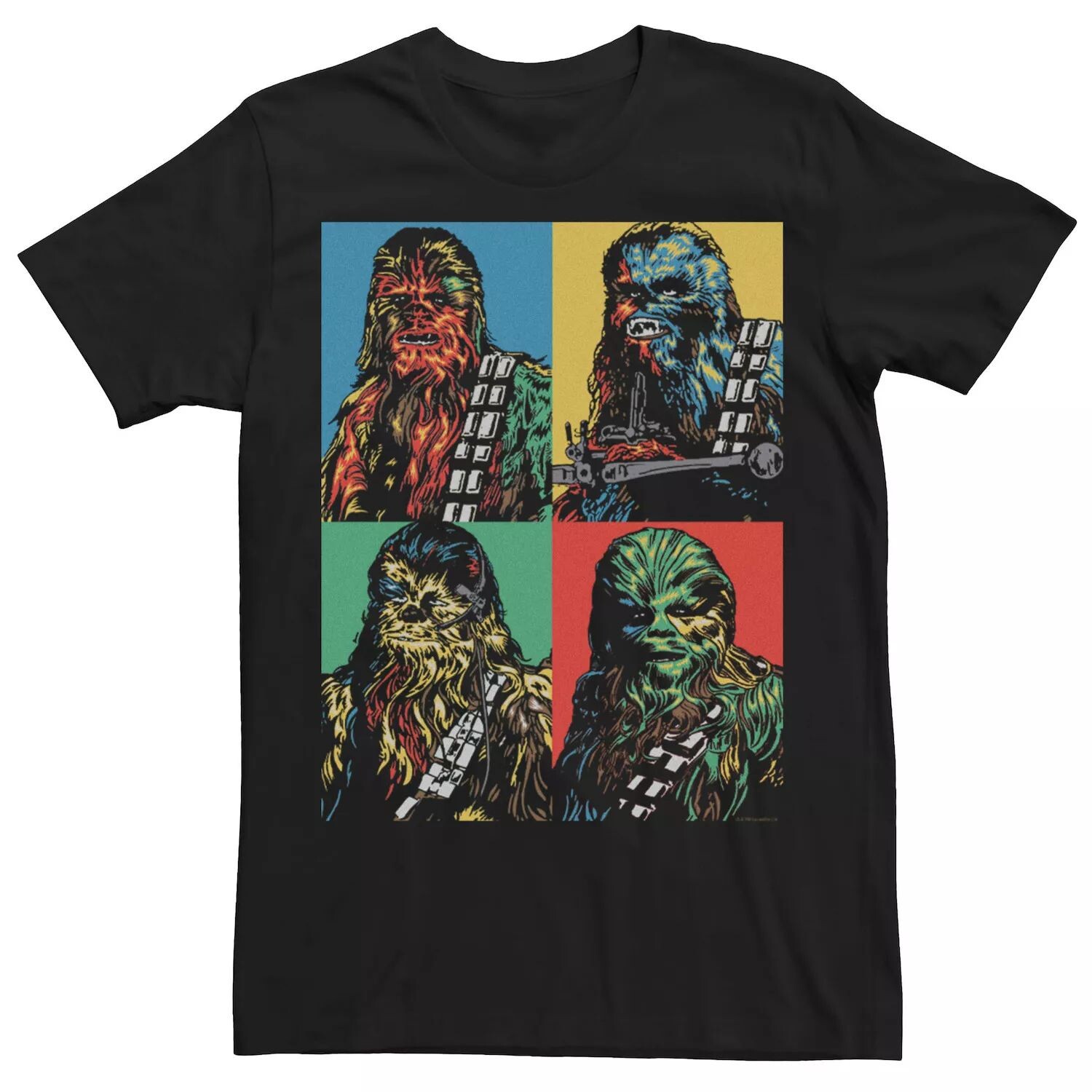 

Мужская футболка Chewbacca с цветной панелью и портретом Star Wars