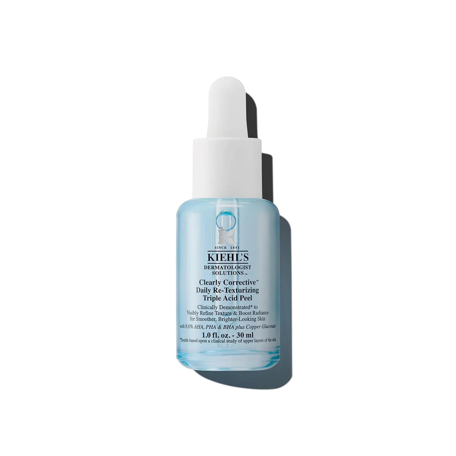 Сыворотка Kiehl's — Clearly Corrective Daily Re-Texturizing Triple Acid Peel Serum, нежный эксфолиант для, 30 мл