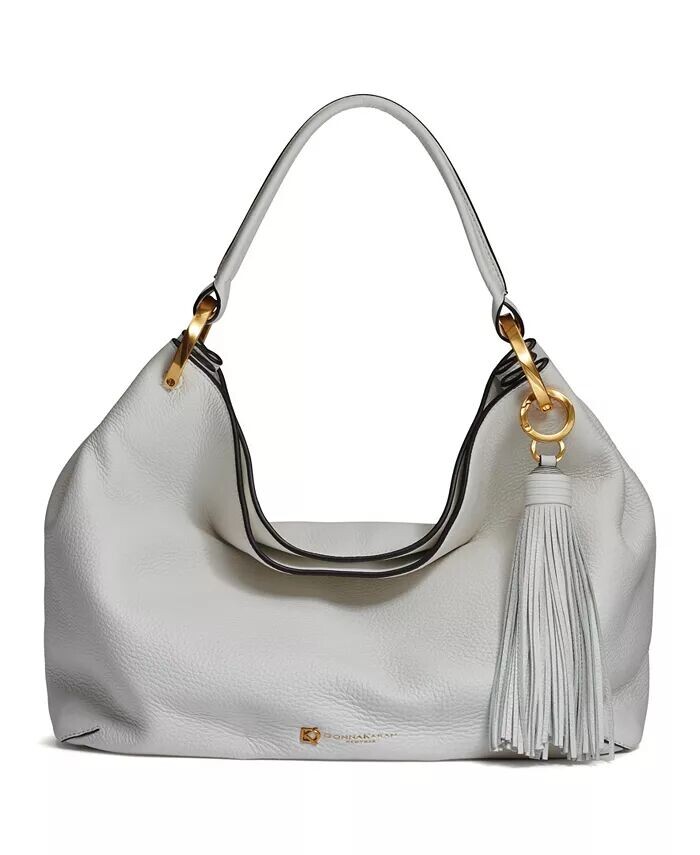 

Кожаное плечо Donna Karan Glenwood с кисточкой Donna Karan New York, бежевый