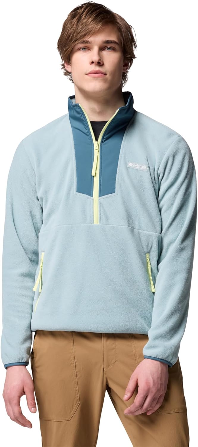 

Columbia мужская флисовая толстовка Sequoia Grove с молнией до половины, Crushed Blue/Everblue, Синий, Columbia мужская флисовая толстовка Sequoia Grove с молнией до половины, Crushed Blue/Everblue