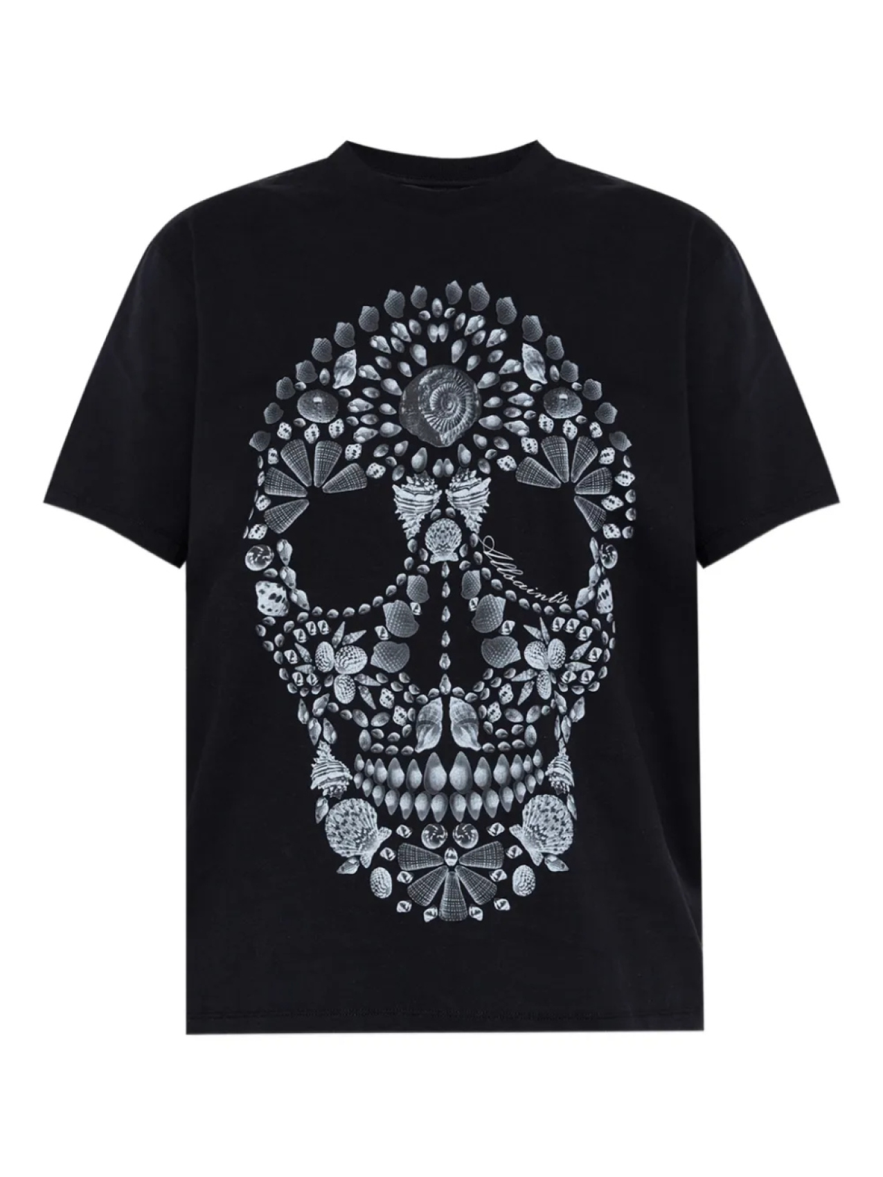 

Футболка из хлопка AllSaints, черный