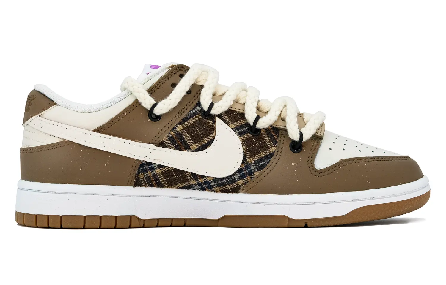 

Кроссовки Nike Dunk Skateboarding Shoes Women's Low-top Beige, коричневый