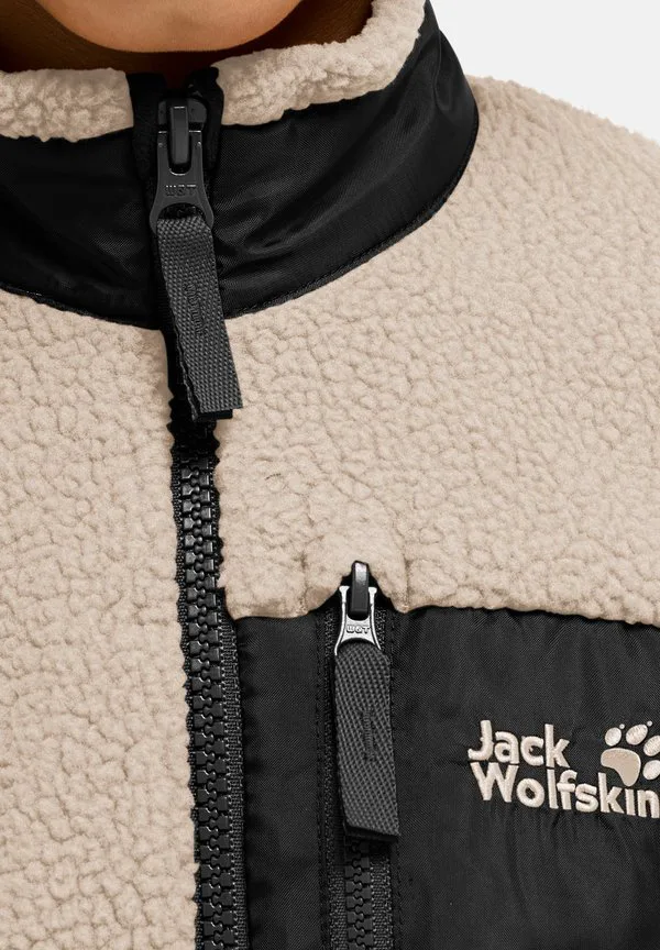 Легкая флисовая куртка lite curl fz k Jack Wolfskin, Dark Navy — фото 4