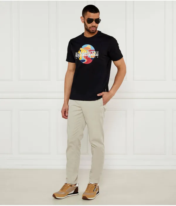 Брюки чинос ds-5 Tapered fit Boss Orange, бежевый — фото 2