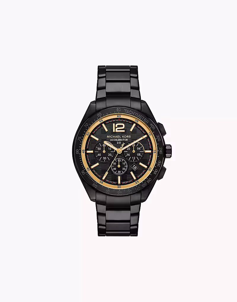 

Мужские часы Michael Kors Accelerator 2.0 с хронографом, черные, из нержавеющей стали — ЧЕРНЫЕ