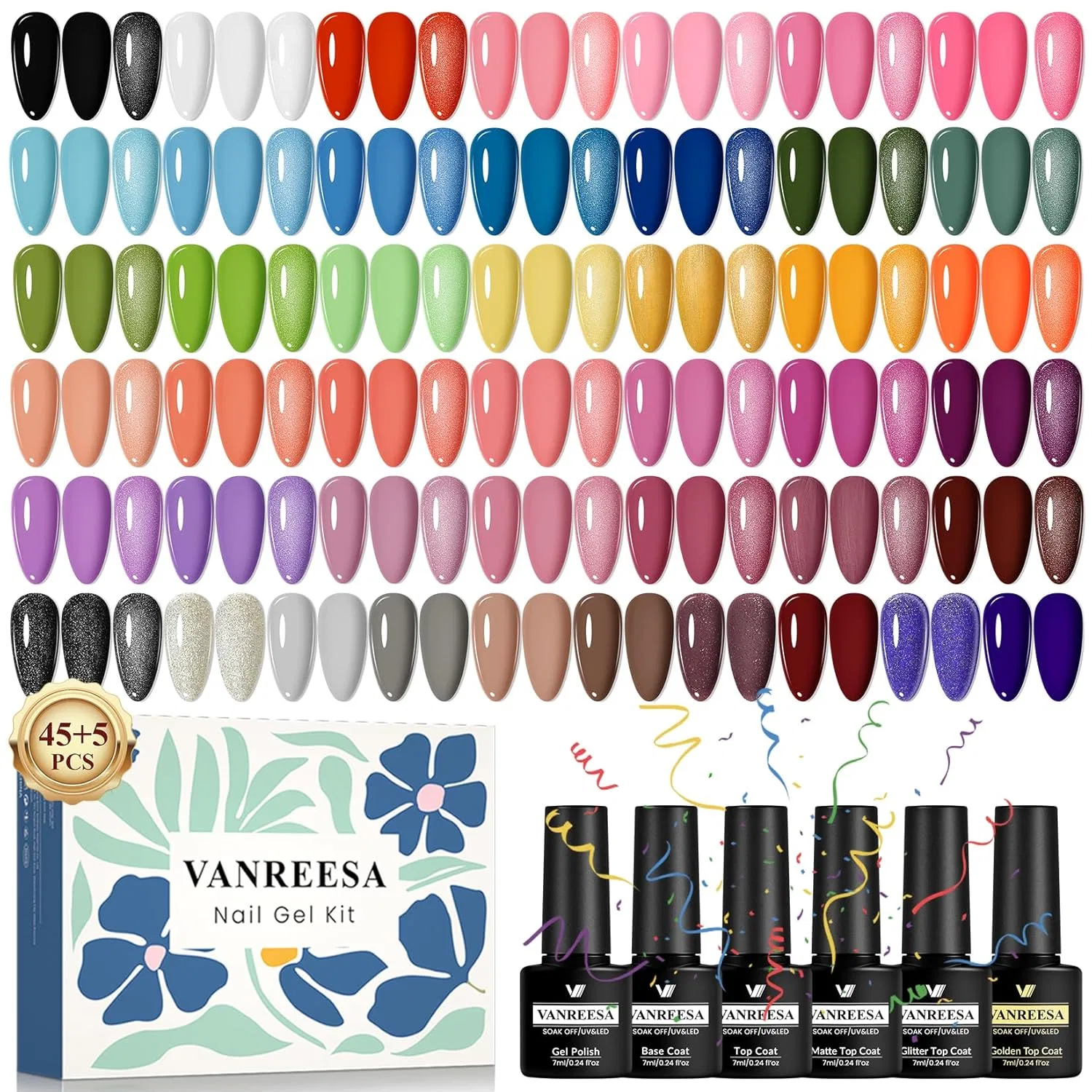 Набор УФ-гель-лаков VANREESA из 50 предметов Vanreesa, 13 Violet Twilight