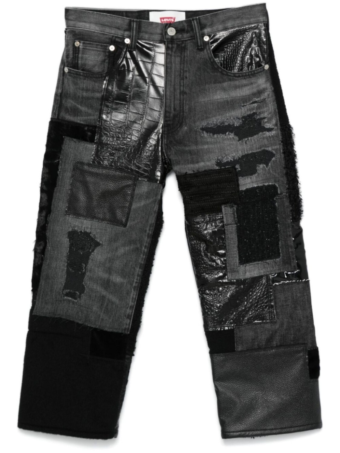 

Джинсы в стиле пэчворк Junya Watanabe x Levi's, черный