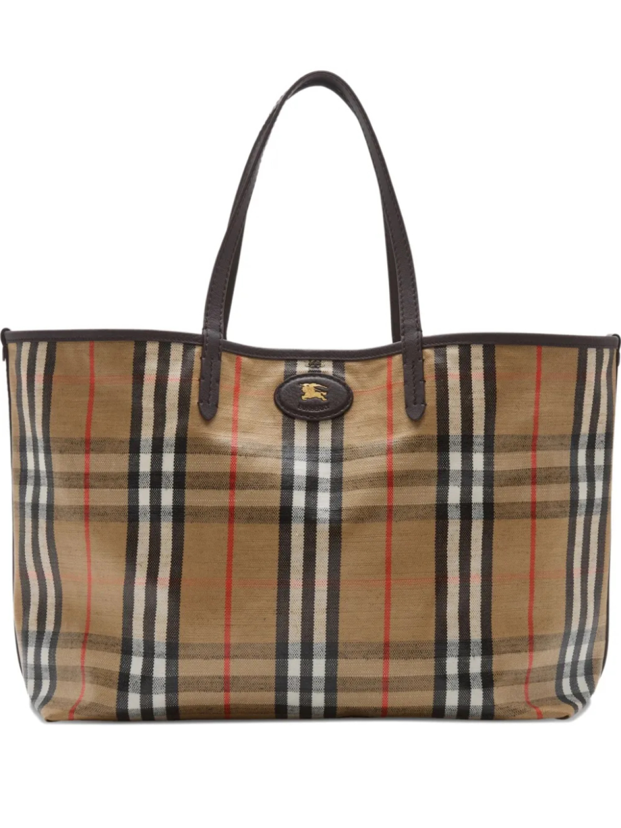 

Сумка-тоут Burberry Highlands среднего размера, коричневый