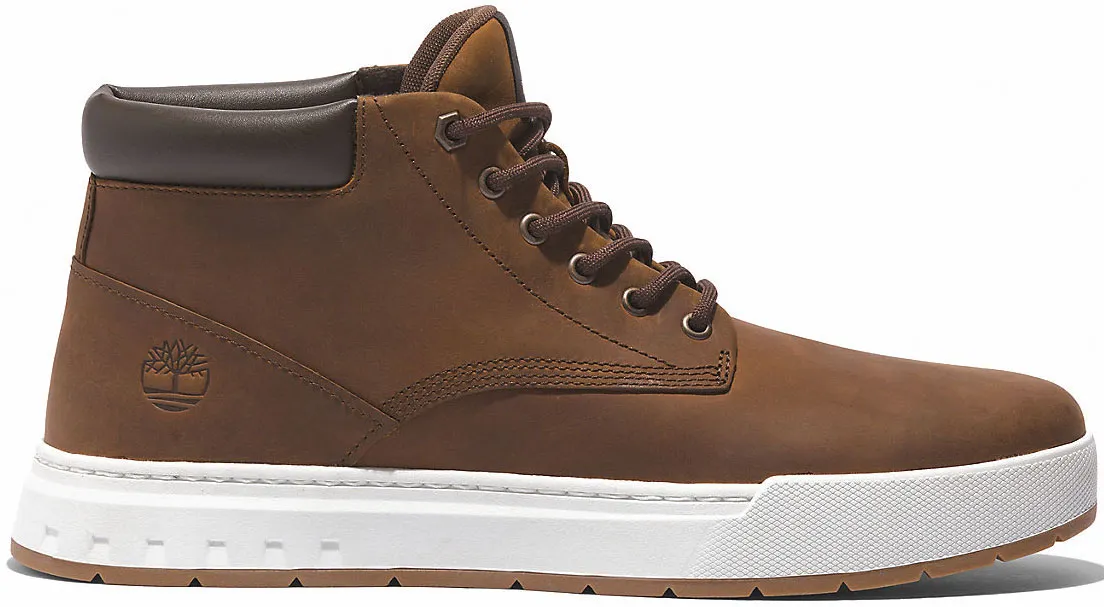 Мужские ботинки Timberland MAPLE GROVE кожаные на шнуровке, коричневый — фото 2