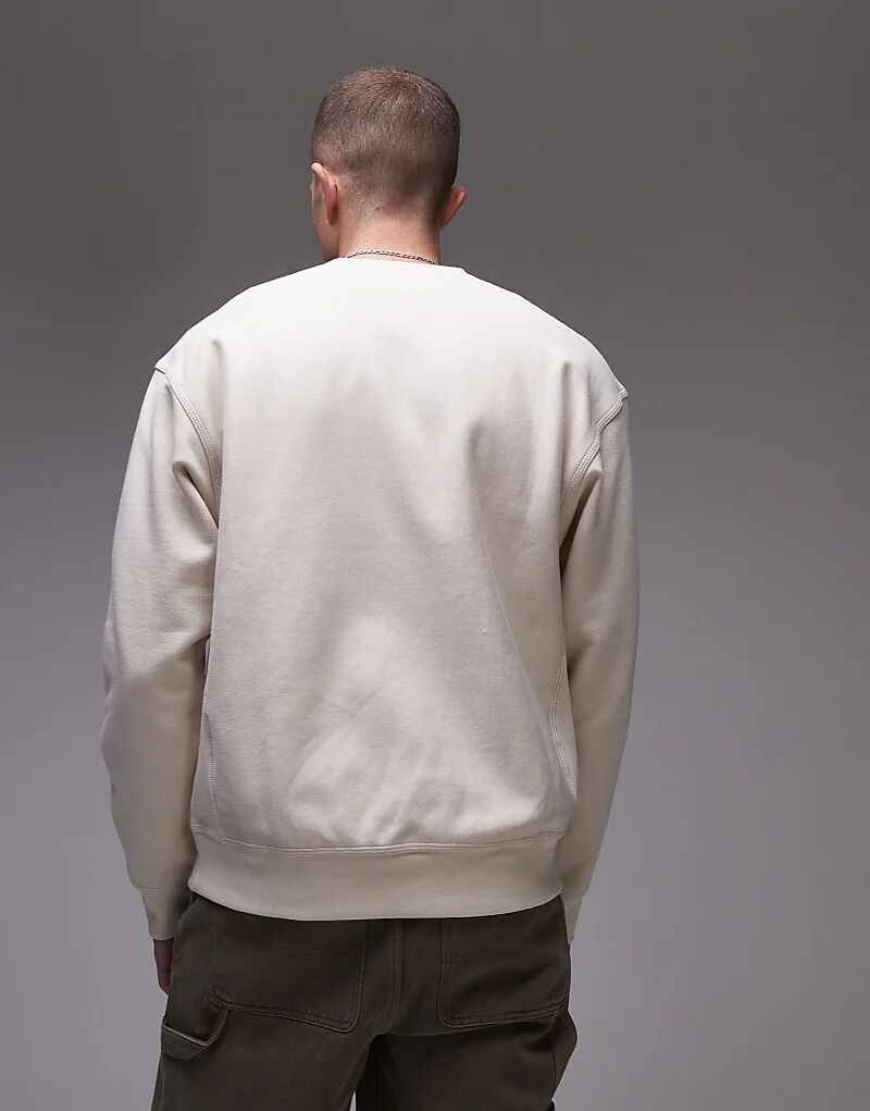 

Толстовка Carhartt WIP American Script в оттенке «бежевый»