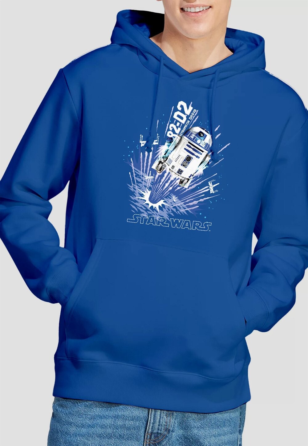 

Толстовка с капюшоном BLAST OFF R2D2 PRINT Star Wars, синий