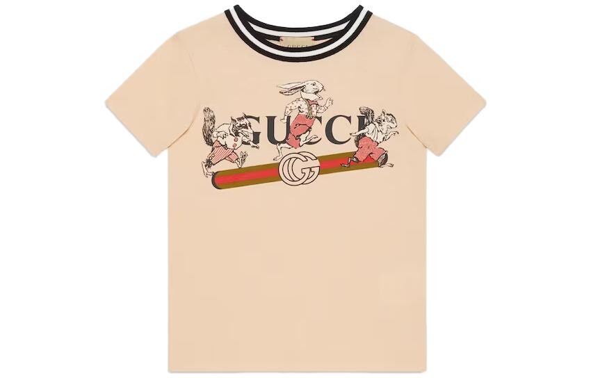 

Детская футболка Gucci, кремовый