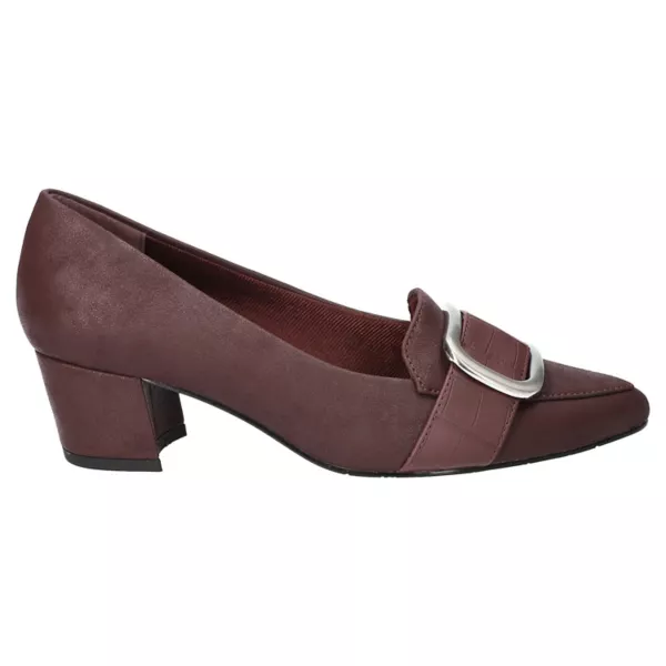 Женские туфли-лодочки Aster с миндалевидным носком Easy Street, цвет burgundy matte — фото 2