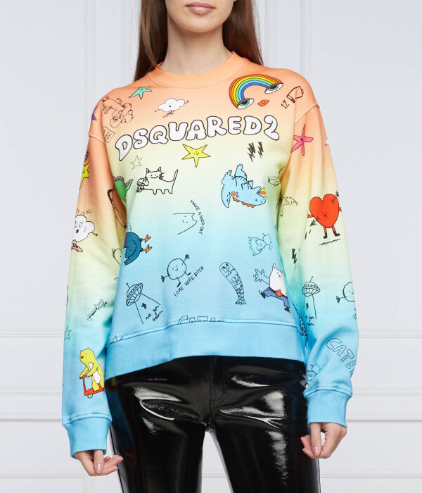 

Мультяшный крутой свитер Regular fit Dsquared2, мультиколор