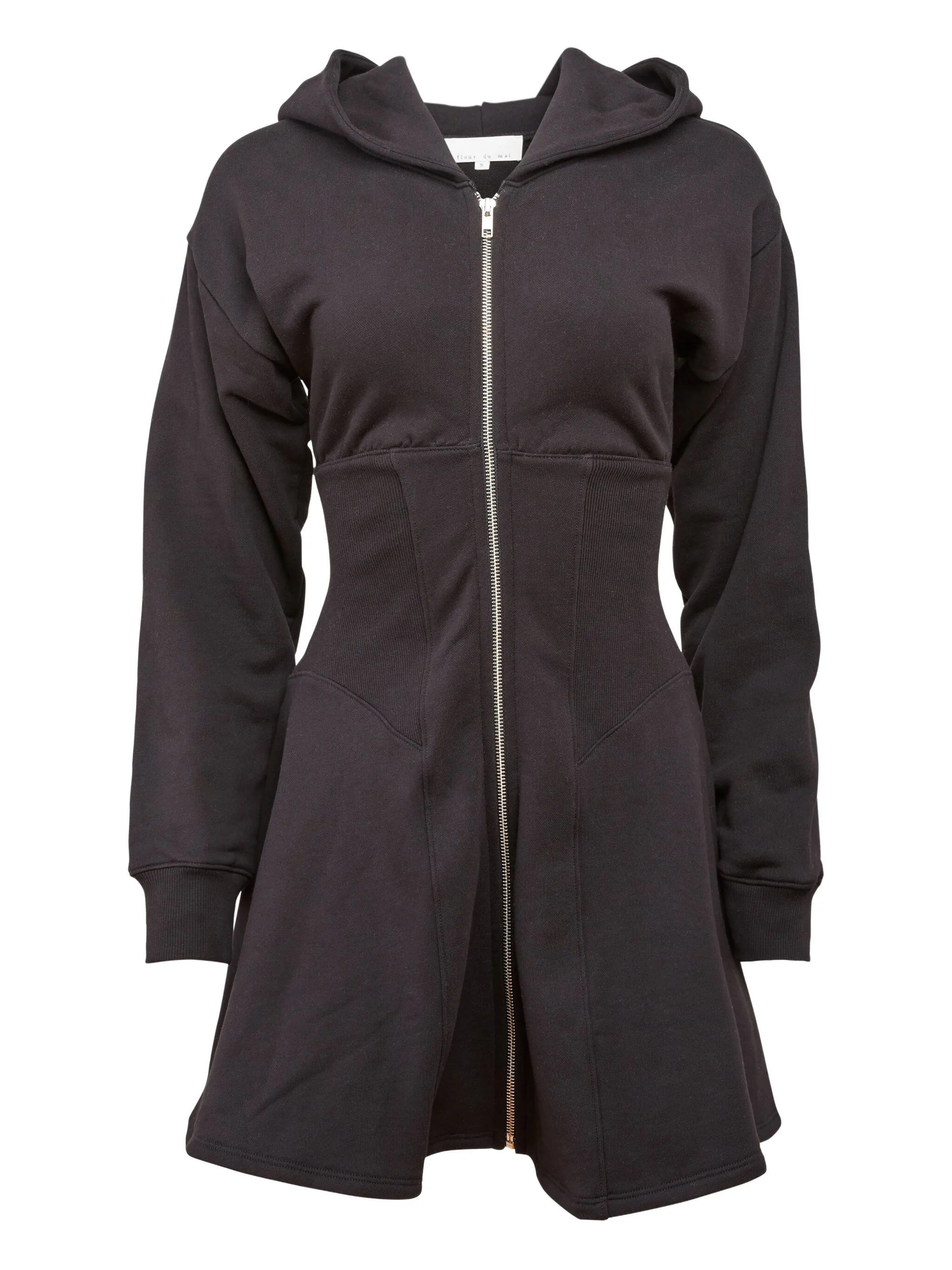 

Платье Addie на молнии с капюшоном Fleur Du Mal, черный