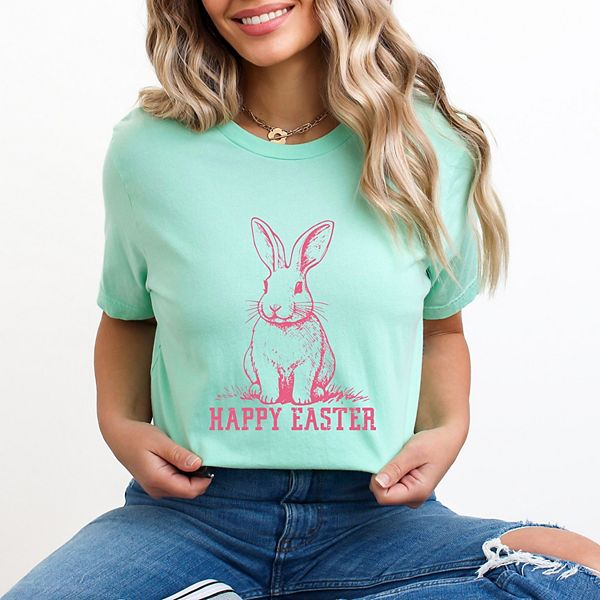 

Футболка с коротким рукавом Happy Easter Bunny Outline Simply Sage Market, Mint, Зеленый, Футболка с коротким рукавом Happy Easter Bunny Outline Simply Sage Market, Mint