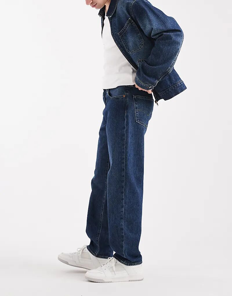 Джинсы Levi's 568 свободного кроя прямого кроя темного цвета — фото 3