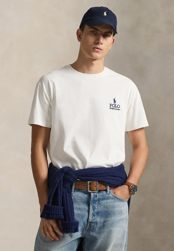 Классическая футболка с логотипом, базовая футболка Polo Ralph Lauren, Nevis