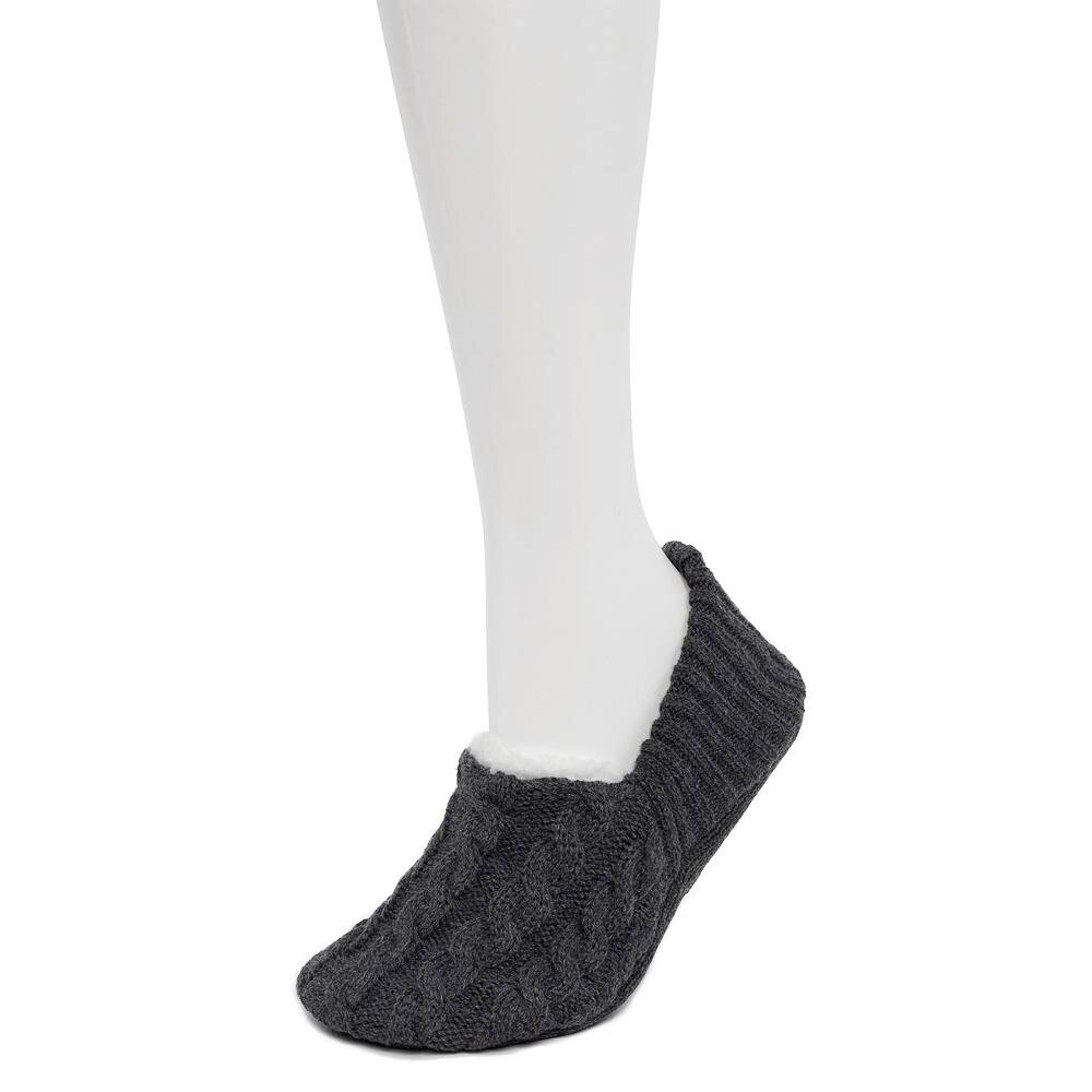 

Женские носки Cuddl Duds Cozy Snug Ballerina Slipper, серый