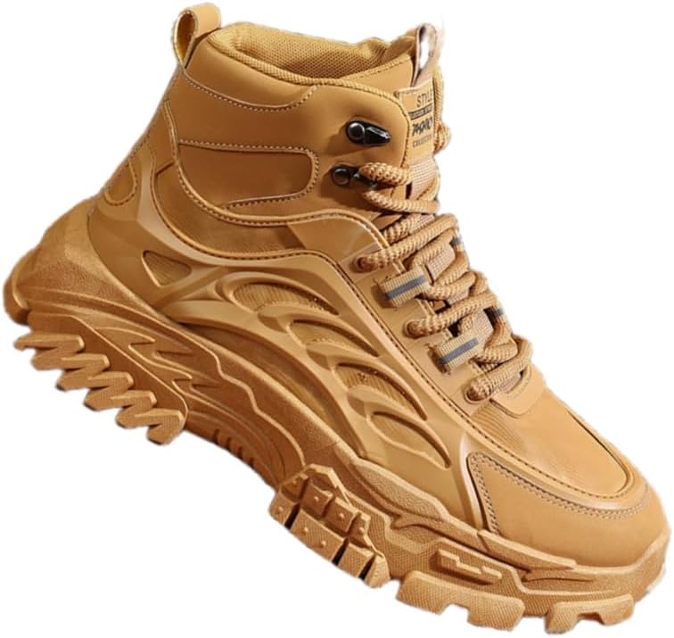 

Мужские короткие ботинки на толстой подошве Fmshi, хаки