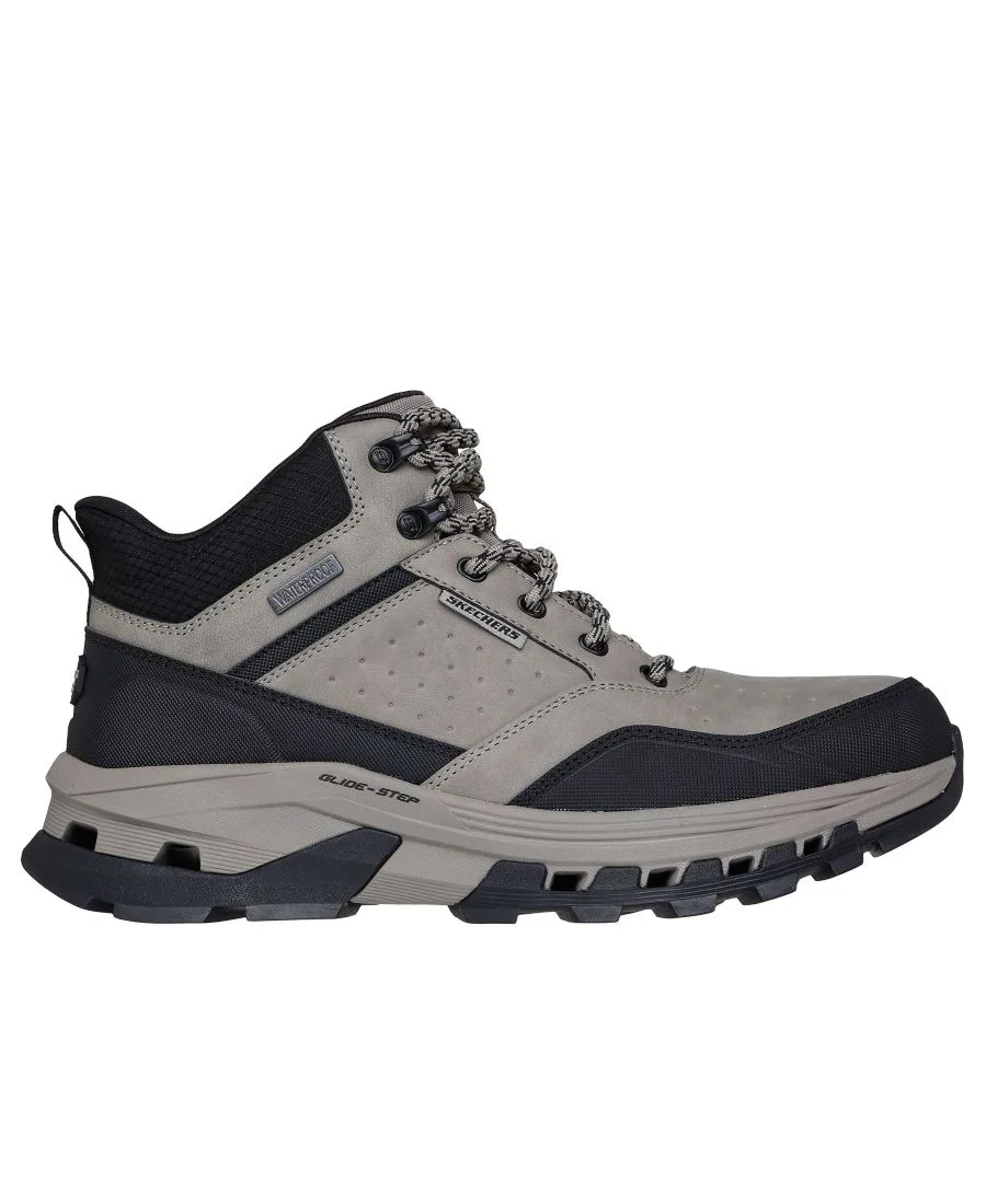Мужские водонепроницаемые ботинки свободного кроя Glide-Step Randell - Brecken от Finish Line Skechers, cement, черный — фото 2