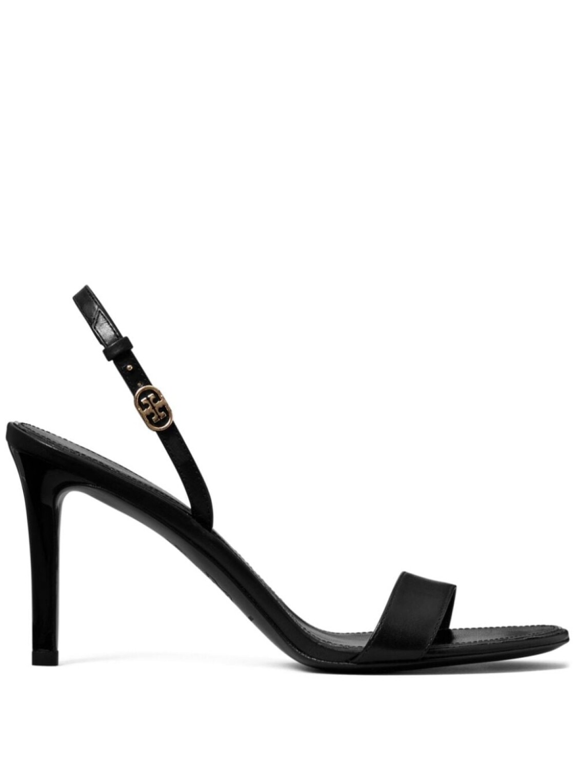 Tory Burch босоножки с пряжкой Double T, черный