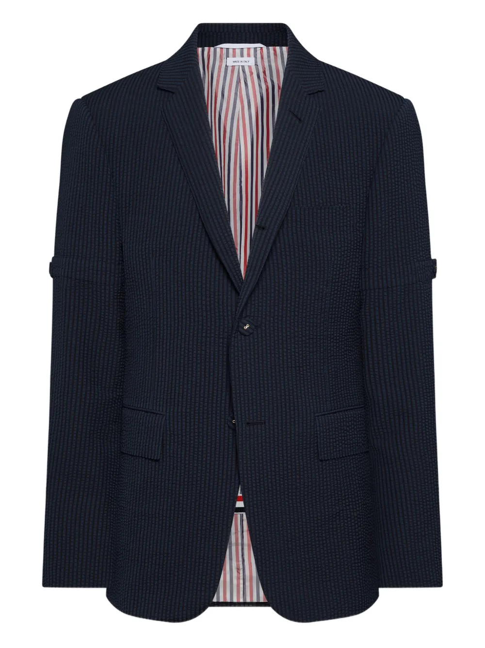 

Пиджак в полоску THOM BROWNE, синий