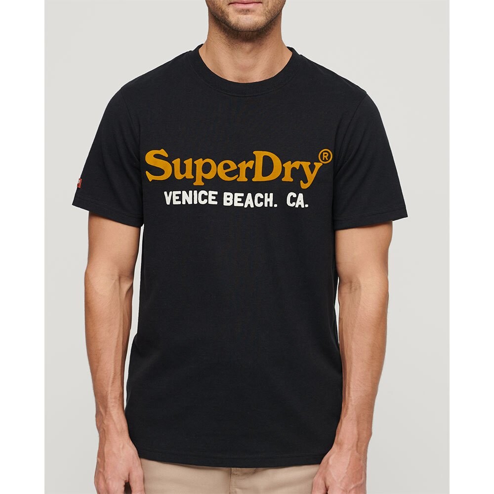 

Футболка с коротким рукавом Superdry Venue Duo Logo, черный
