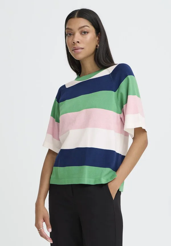 

Футболка с принтом bymmorla ss 2 B.Young, Parfait Pink Block Stripe, Розовый, Футболка с принтом bymmorla ss 2 B.Young, Parfait Pink Block Stripe