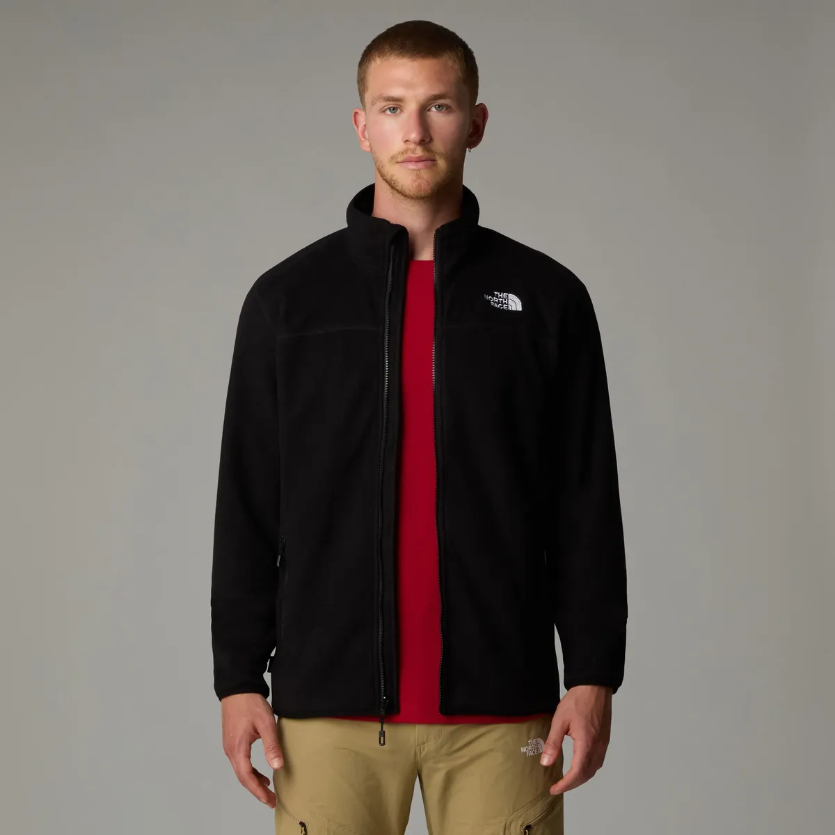 

Флисовая куртка The North Face "M 100 GLACIER FULL ZIP - EU" (1 шт.), из мягкого флиса из микрофибры с начесом, черный