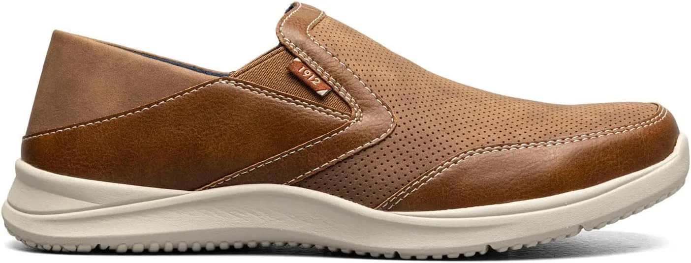 Мужские мокасины Nunn Bush Conway Ez с закрытым носком и мягким верхом, Light Brown — фото 3