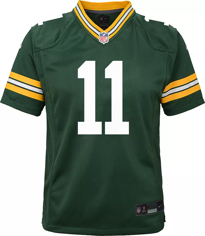 Игровая майка Nike Youth Green Bay Packers Джейдена Рида № 11 — фото 2