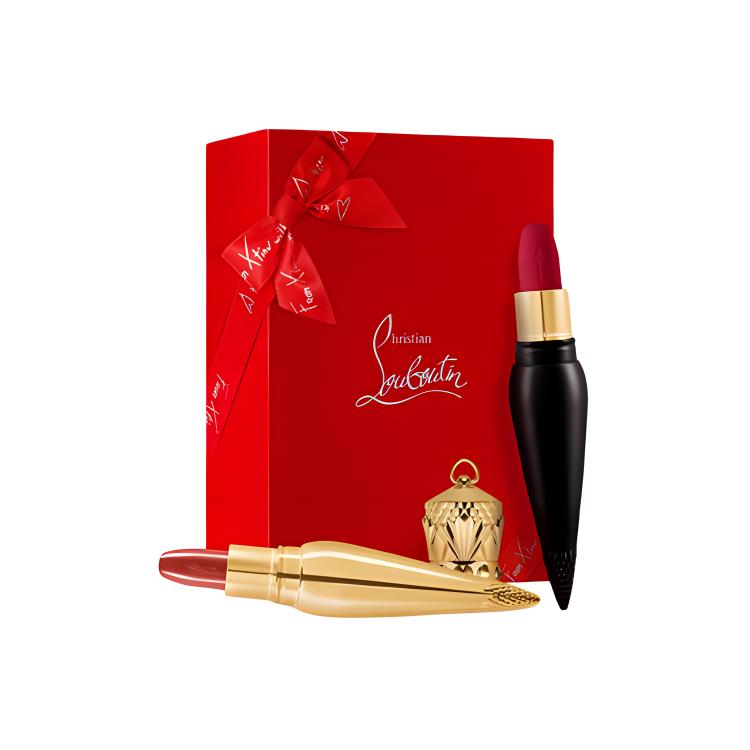 Набор CL Queen Scepter подарочный: помада и бальзам для губ Carrot Stick дуэт, матовая Christian Louboutin, Hydrating золотой Tube #515 черный Ode+Soft черный Tube #318M Beauty розовый — фото 4