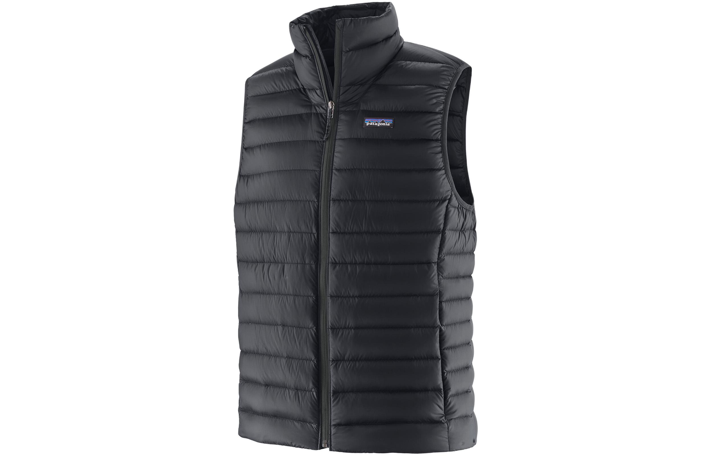 

Patagonia Пуховая безрукавка с логотипом, Black/BLK