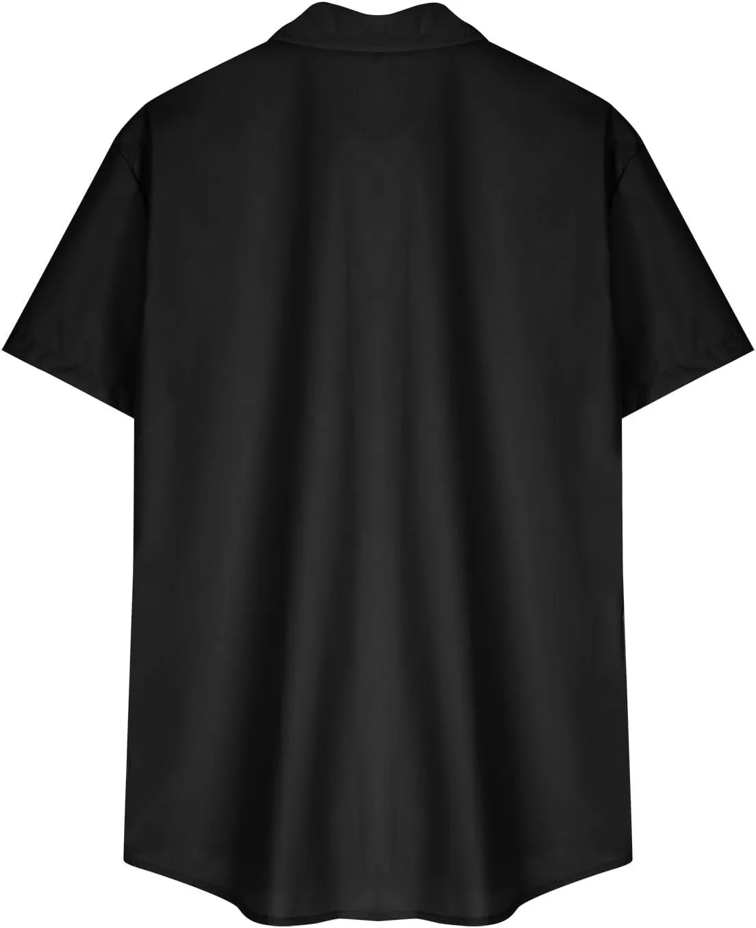 Мужская модная рубашка с коротким рукавом и лацканами Slim Fit — фото 4