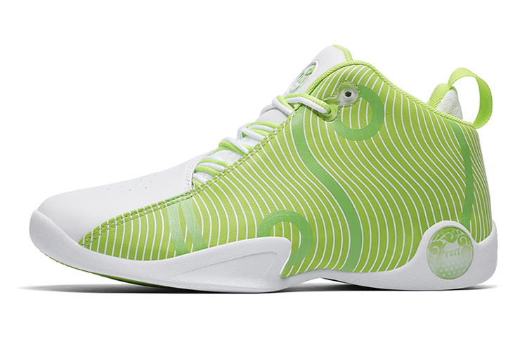 

Баскетбольные кроссовки Basketball Shoes Men High-Top White/fluorescent Green Voit