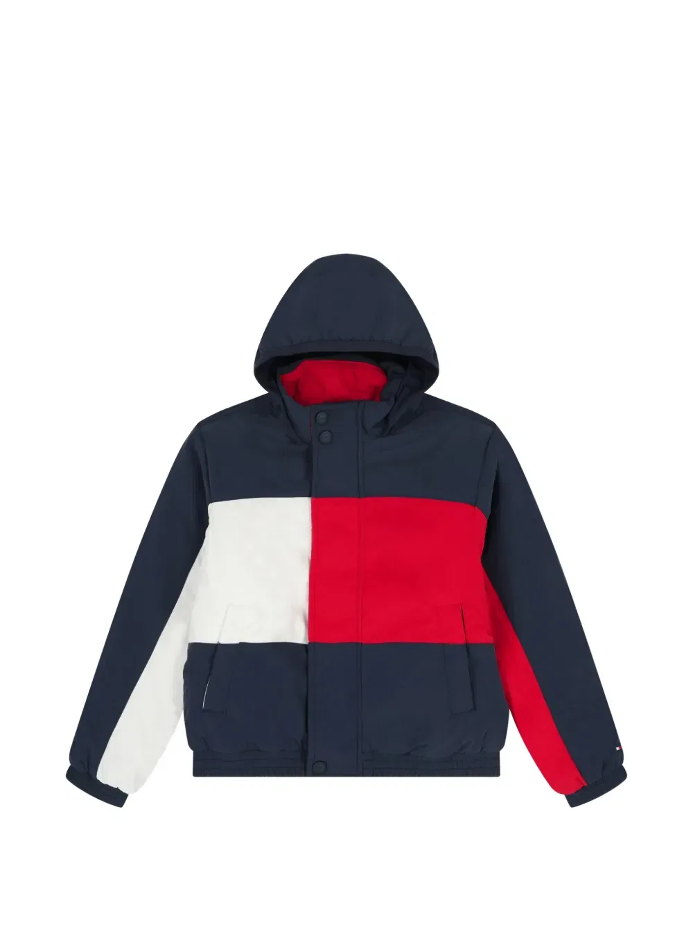 Куртка в классическом стиле с цветовыми блоками Tommy Hilfiger Junior, синий — фото 4