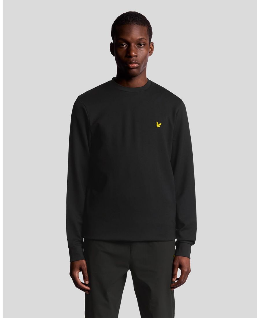 

Мужская флисовая толстовка с круглым вырезом и длинными рукавами Lyle & Scott, Jet black, Черный, Мужская флисовая толстовка с круглым вырезом и длинными рукавами Lyle & Scott, Jet black