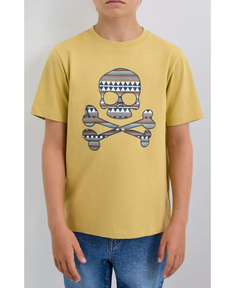Футболка Big Boys Etnicskull Scalpers, Mustard — фото 3