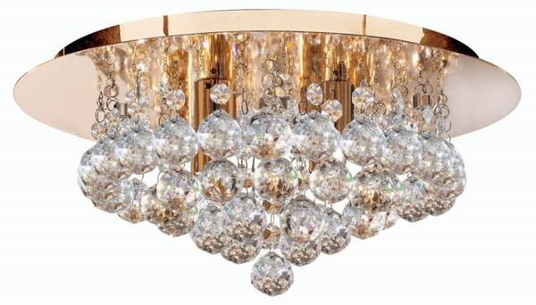 

Потолочный светильник searchlight HANNA цвет gold/klar