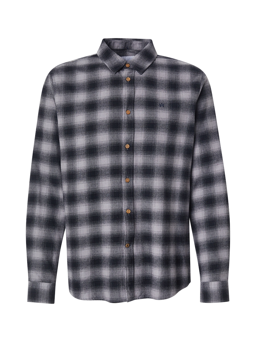 

Рубашка на пуговицах классического кроя Kronstadt Reinar, темно-синий